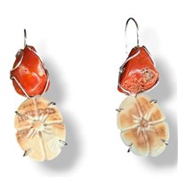 Pendientes Mandile 1922 Mujer Cammei  in Plata Conchiglia 2MORCM43